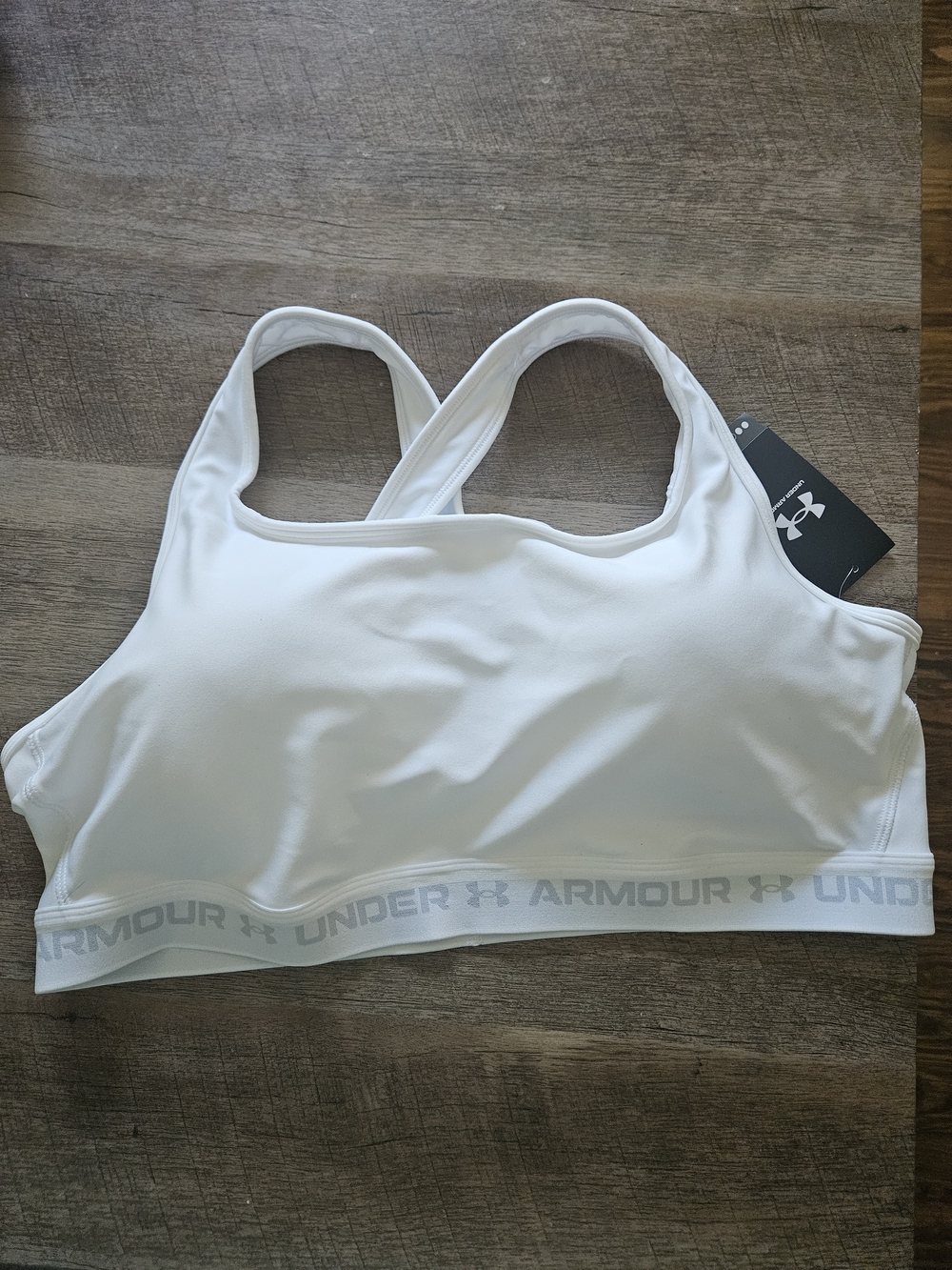 Under Armour White Racerback Sports Bra